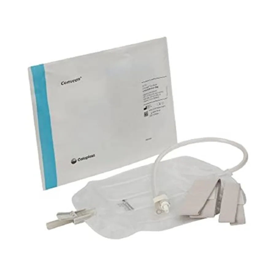 

Coloplast 5170 Conveen Security+ Contoured Leg Bag with Non-Latex Leg Bag Straps, Non-Sterile21 fl oz 600 mL EACH