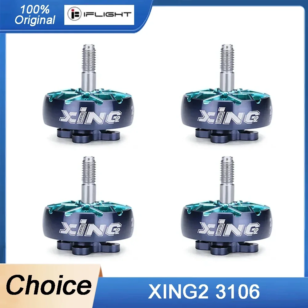 

IFlight XING2 3106 1500KV/1200KV 4-6S FPV Unibell Motor W/ 5mm Titanium Alloy shaft Compatible 7/8/9inch Propeller for FPV Drone