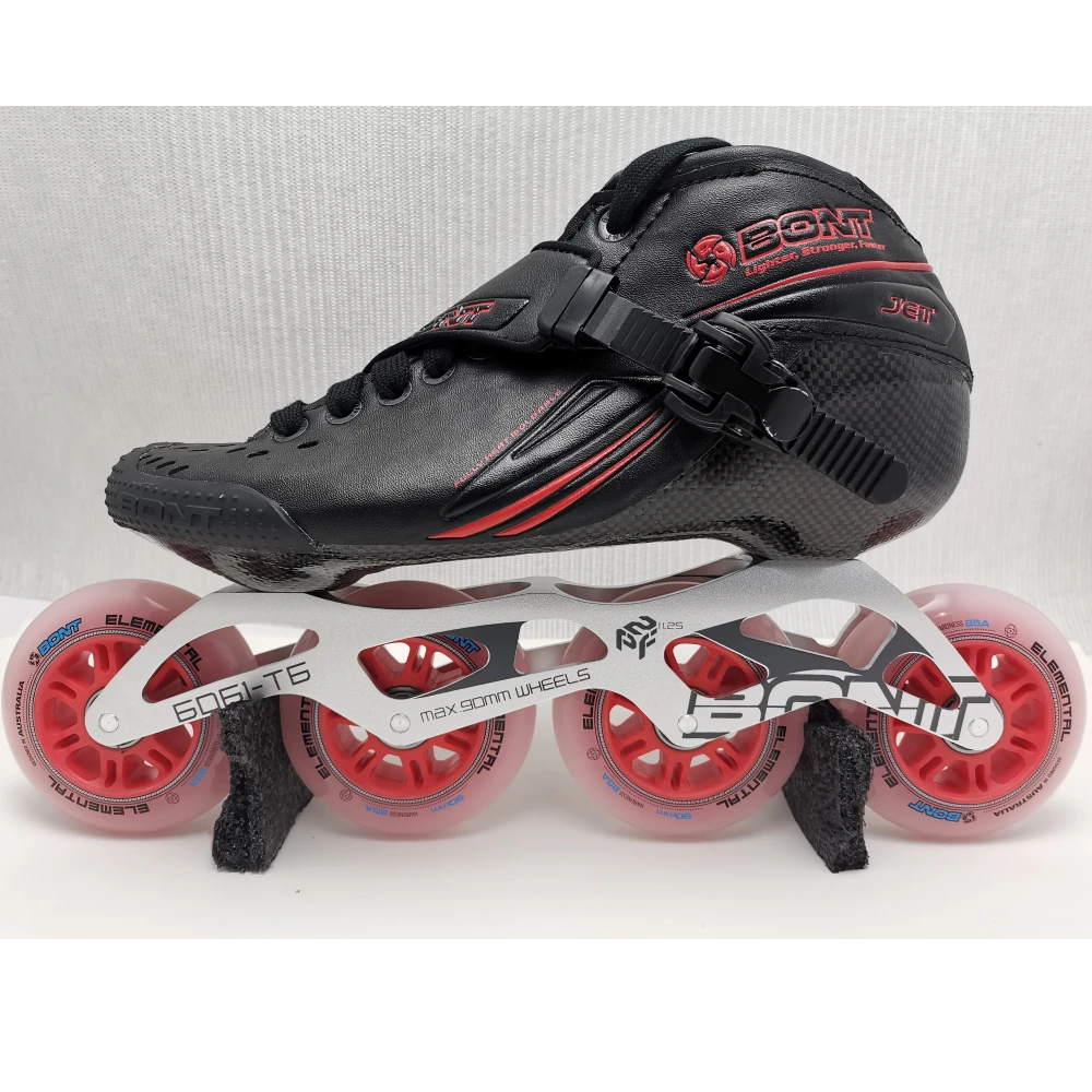 

BONT Jet DG Black 2PT 165mm Inline skate boot carbon skate package speed skate professional skate package