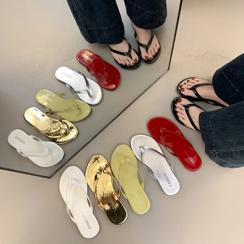 

Women Flip Flops Wedges Heel Slippers Casual Outdoor Slippers High Heels Shoes Women Big Size Party Evening Sandals Slides Women