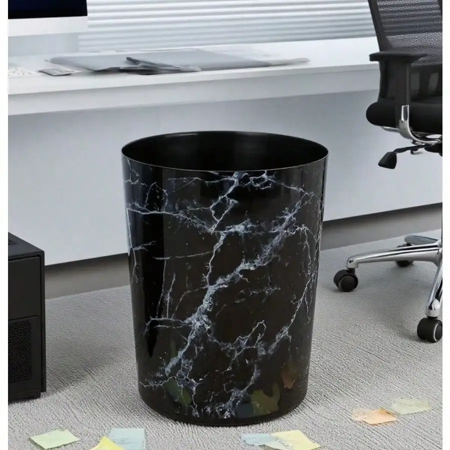 

Mainstays 5 Gallon Marble Trash Can: 18.9L Fingerprint-Resistant, One-Piece Office Essentia