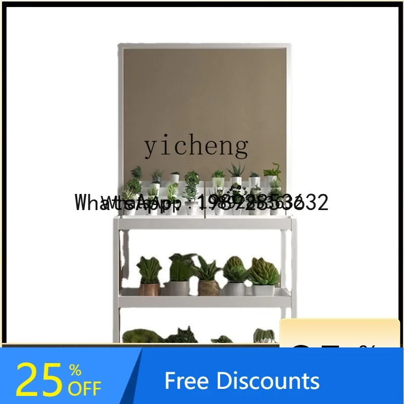 LYY  Succulent Jardiniere Balcony Storage Floor Multi-Layer Iron Simple Immersion Basin Plate