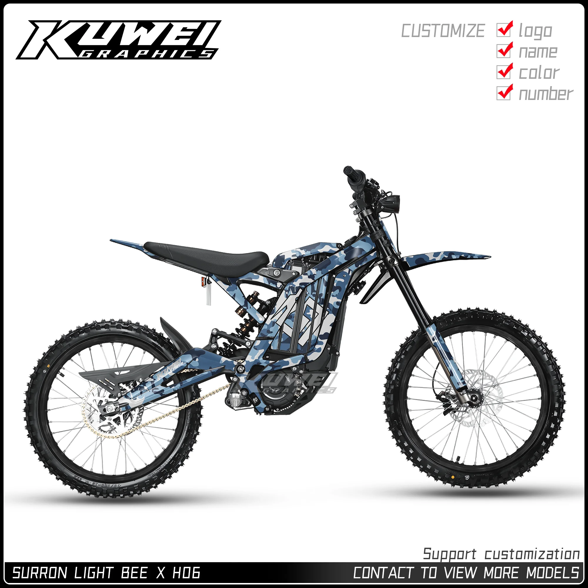 

Suitable for Surron Light Bee X Graphics Kit Decals Kit Sticker Personalized Customization