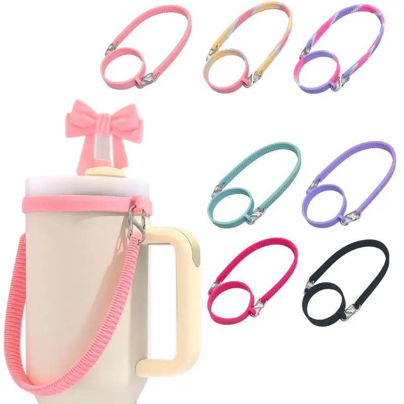3Pcs/Set Tumbler Accessories Kit Silicone Bowknot Cup Hand Strap Straw Cup Bottom Sleeve For 10mm Straw Replacement