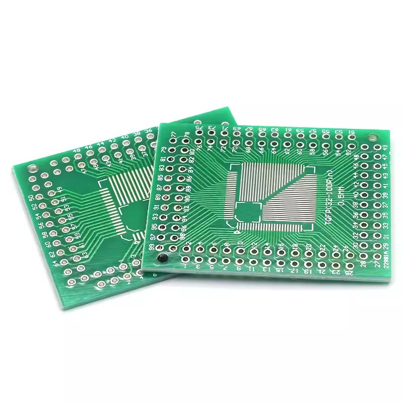 5PCS FQFP TQFP 32 44 64 80 100 LQFP to DIP Transfer Board DIP Pin Board Pitch Adapter