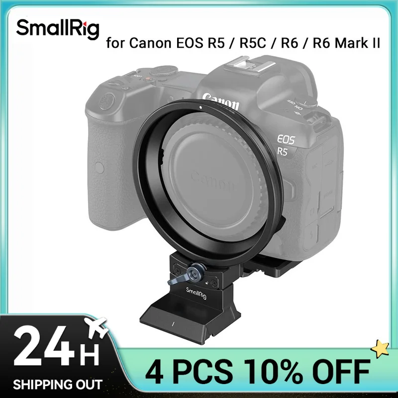 

SmallRig Rotatable Plate Kit for Canon EOS R5 / R5C / R6 / R6 Mark II Horizontal-to-Vertical Mount for Canon R Series 4300