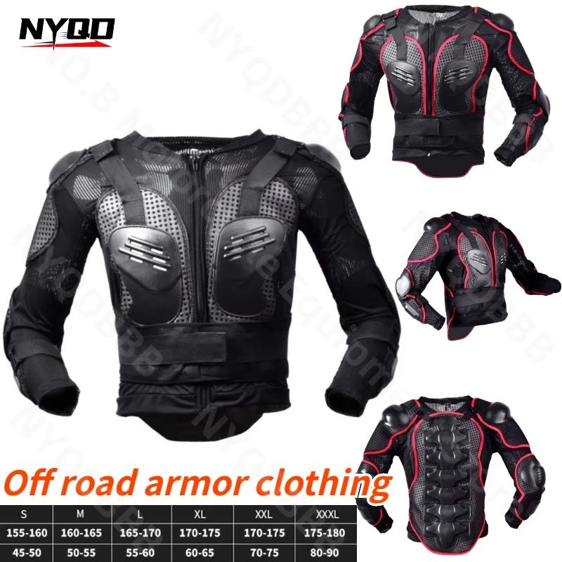 

Off Road Motorcycle Armor Cycling Motorcycle Rider Armor Chest and Elbow Protection Anti Fall Suit Cycling Suit Breathable