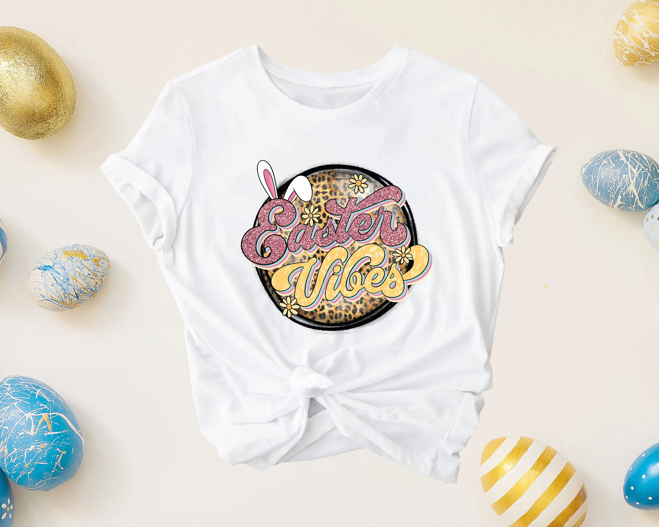 Easter Vibes T Shirt Bunny Happy Day Lover