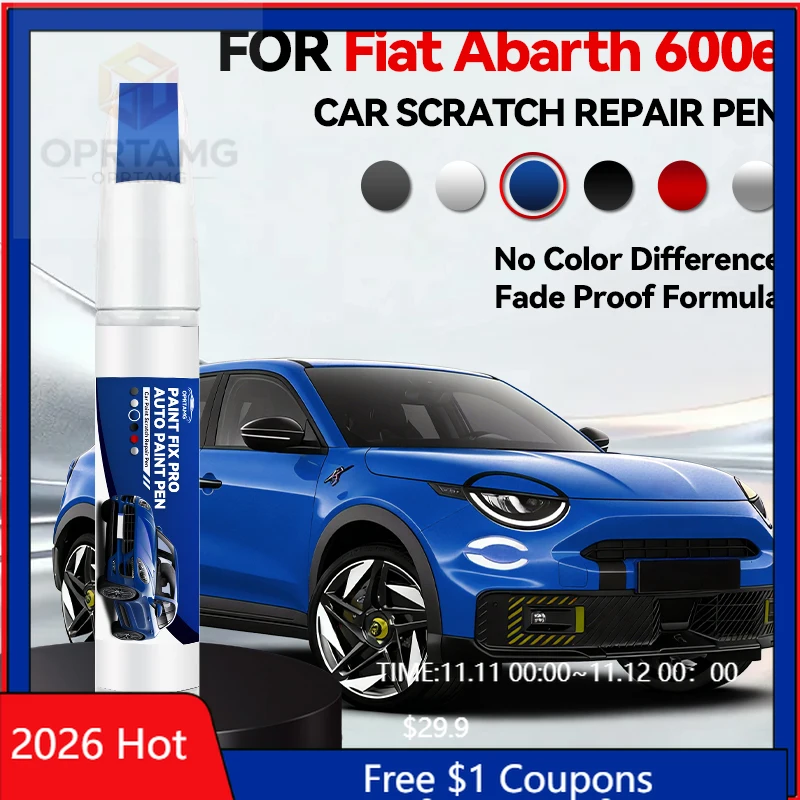 Herramientas para Reparación de Pintura de Automóviles, Lápiz de Reparación de Arañazos para FIAT Abarth 600E 2024-2025, Accesorios de Reparación de Pintura, Rojo 159, Blanco, Verde
