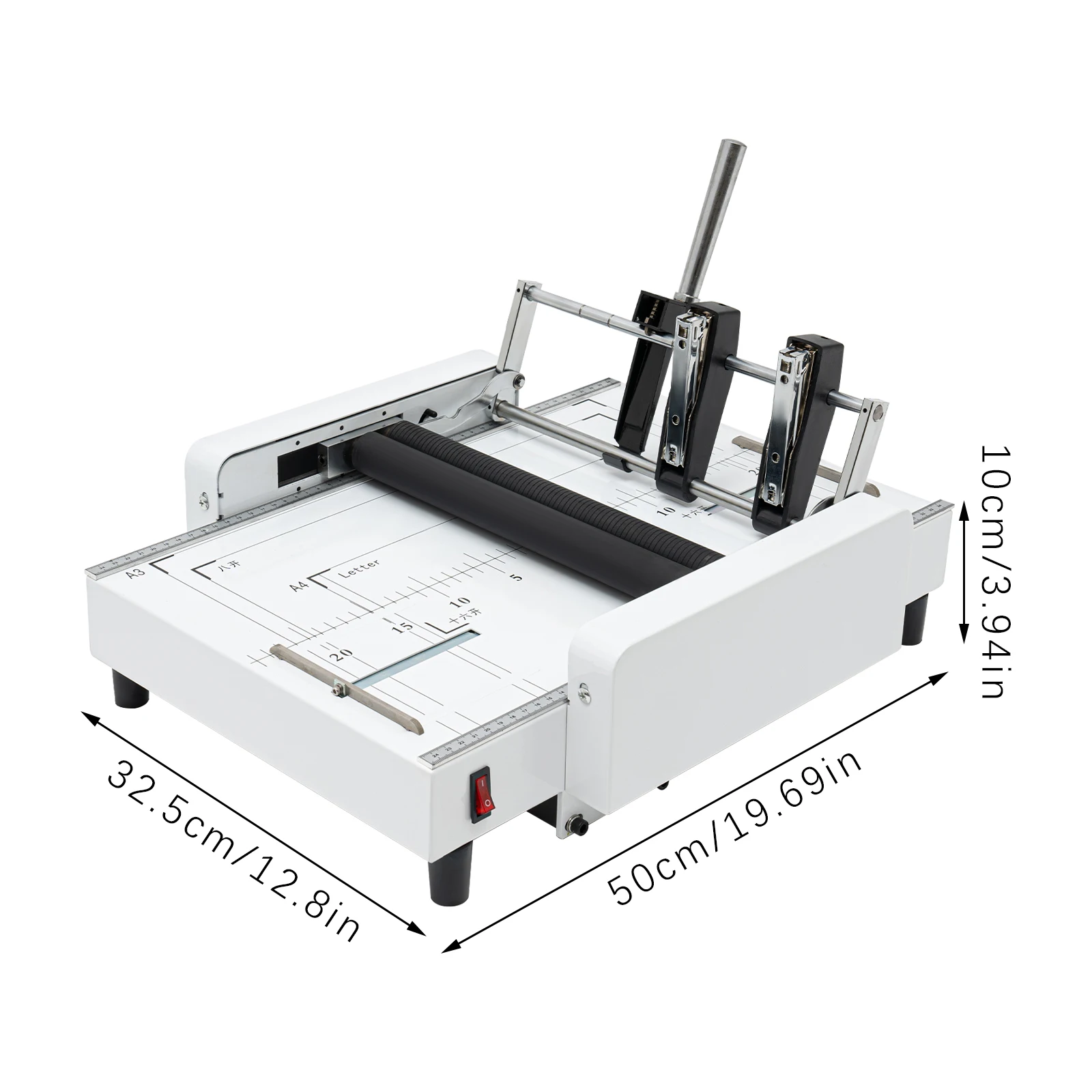 Piegatrice per carta da 60 W, creatore di libretti A3, rilegatrice e piegatrice con pannello visibile 5,83 * 8,27 pollici-11,69 * 16,54 pollici
