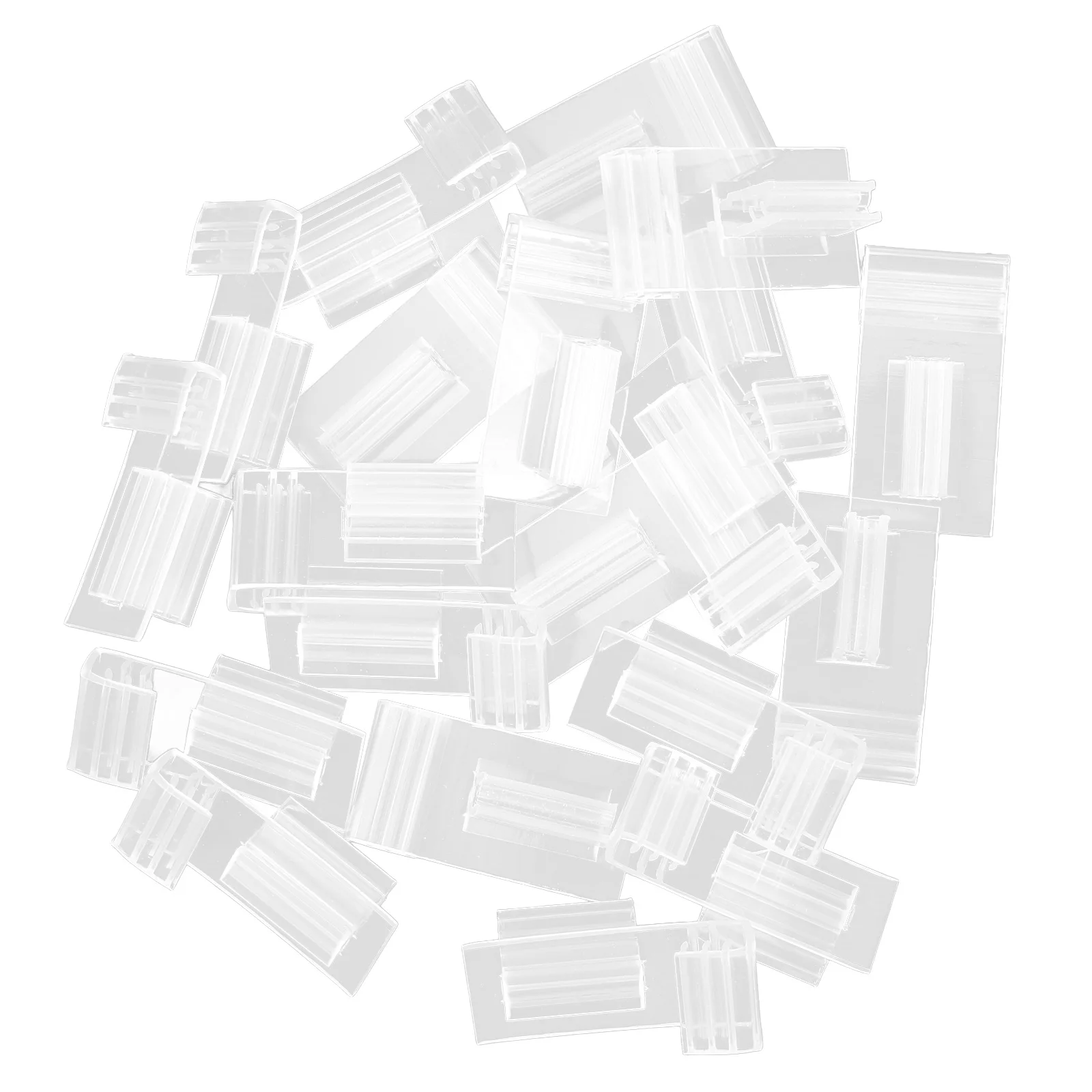 

20 Pcs Tag Price Display Label Plastic Holder Pantry Gripper Clip Sign Shop Retail Tags Clip-on Transparent Merchandise