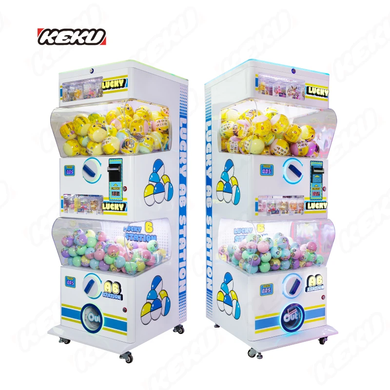 KEKU Factory Direct Capsules Toy Vending Machine 60mm Kids Amusement Machine Coin Operated Toys Capsule Gashapon