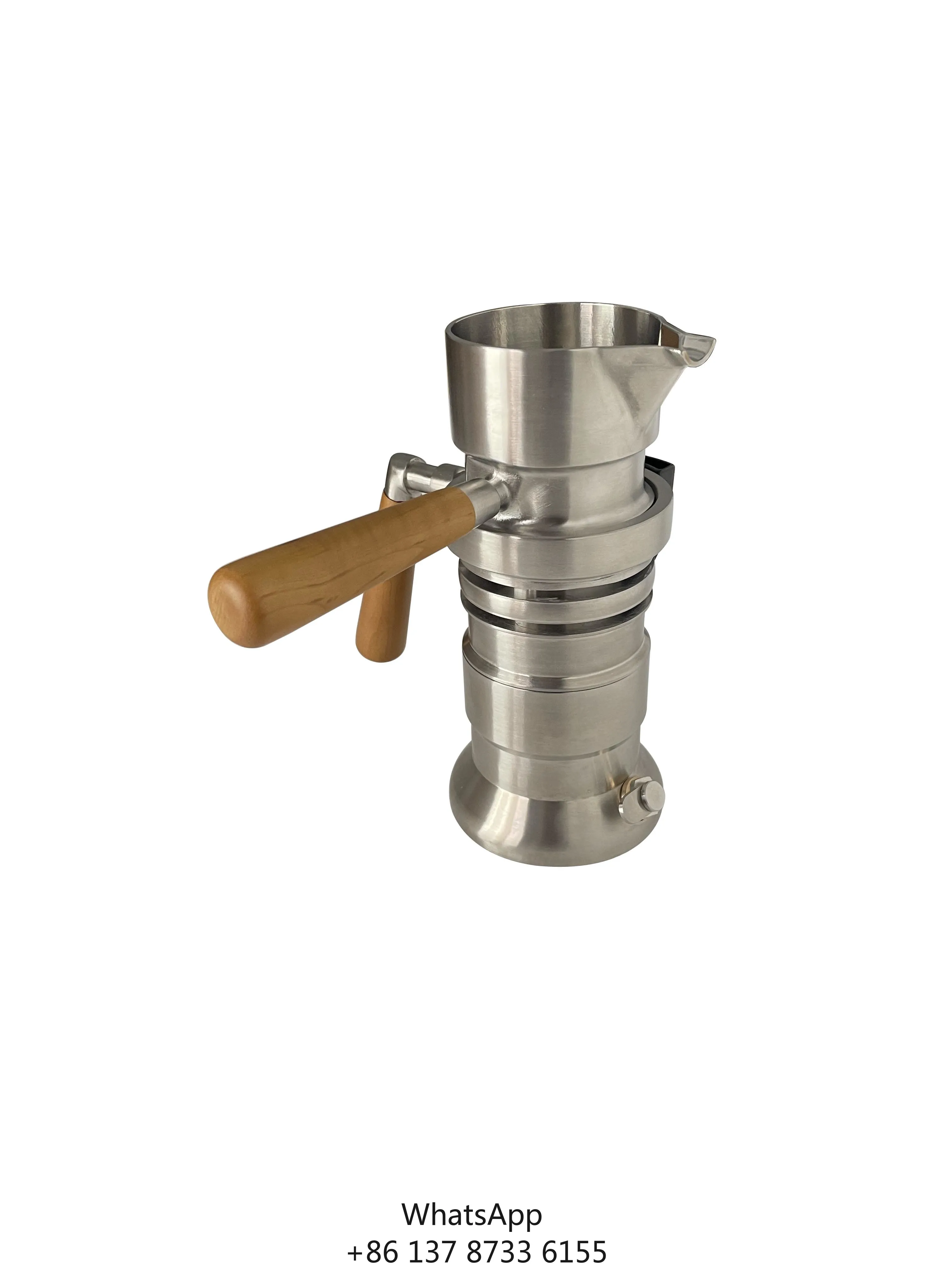 Modern Transparent Stainless Steel High Pressure Espresso Machine With Moka Pot
