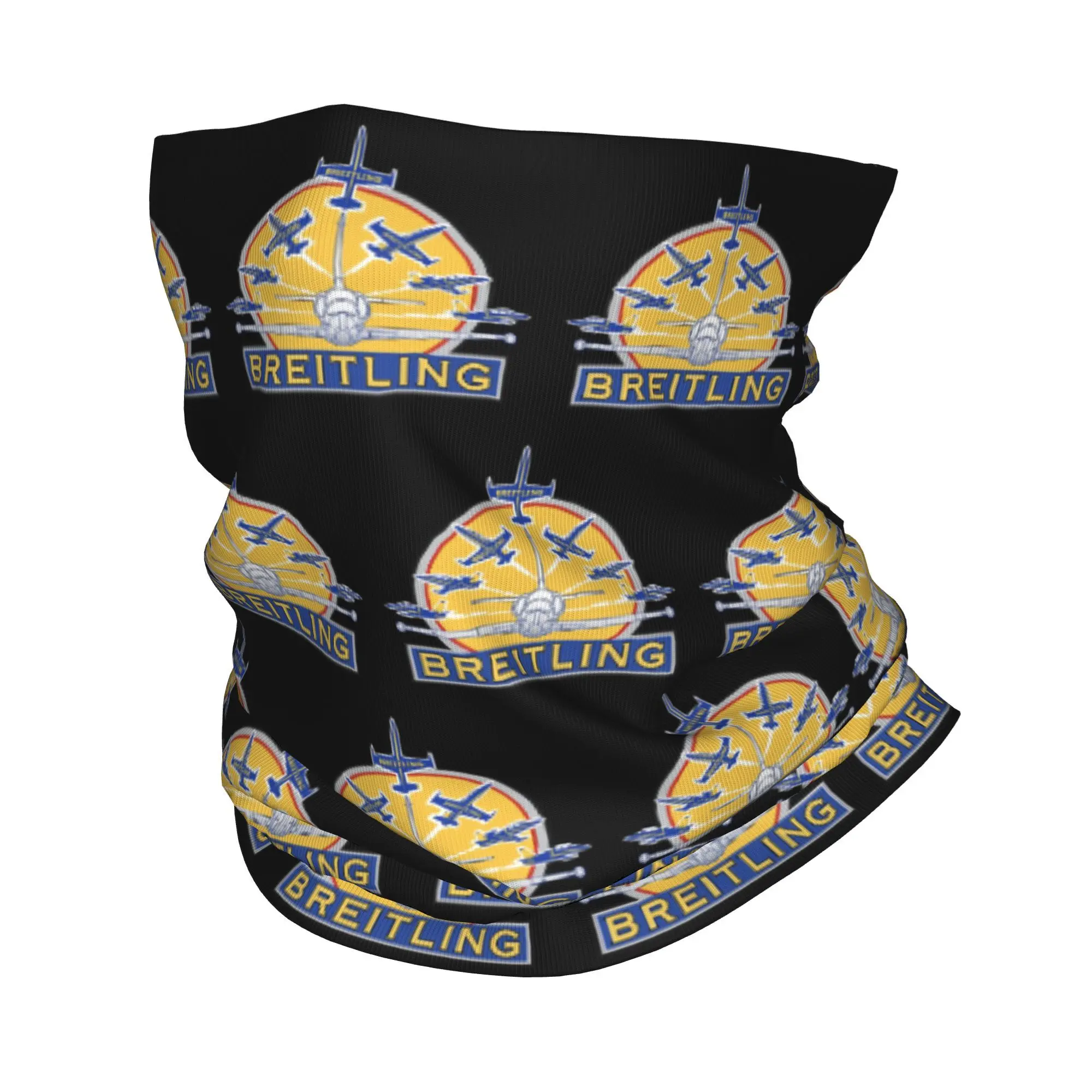 Custom B-Breitlings Jet Team Art Winter Headband Neck Warmer Men Women Hiking Camping Tube Scarf  Face Bandana Gaiter