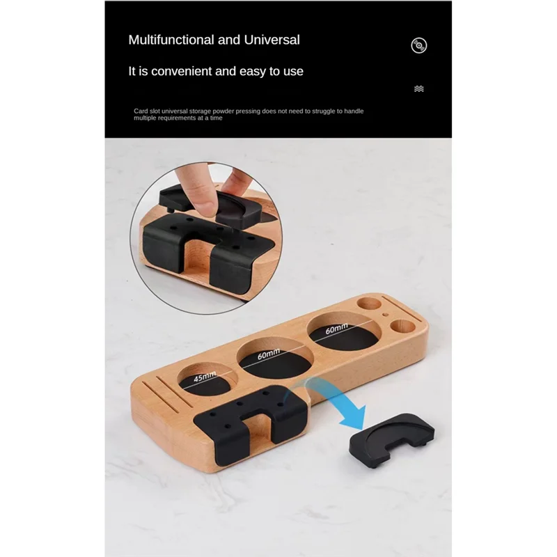 AF93-Universal Coffee Tamper Presser Holder For Espresso Distributor Tamping Station Distribution Lever Tool Tamper Mat