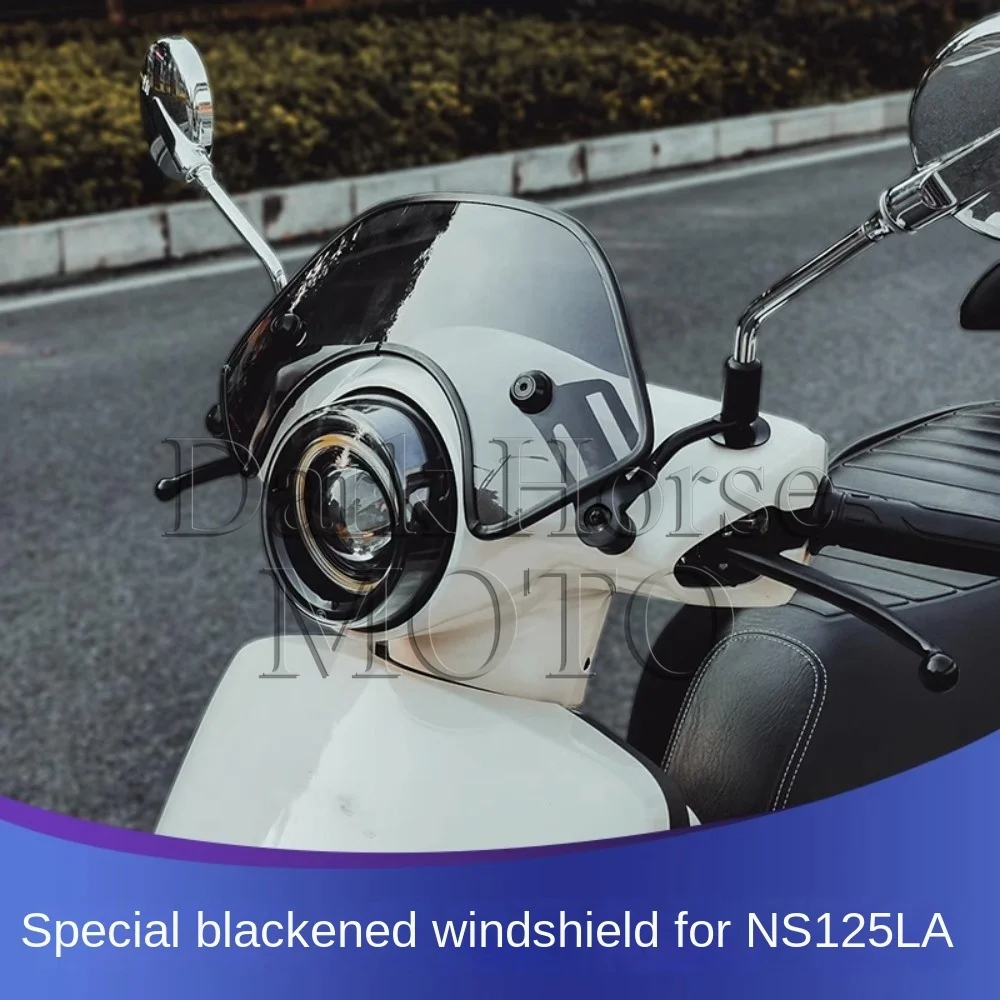 

Motorcycle Blackened Small Windshield Competition Windshield Retro Accessories FOR HONDA NS125LA