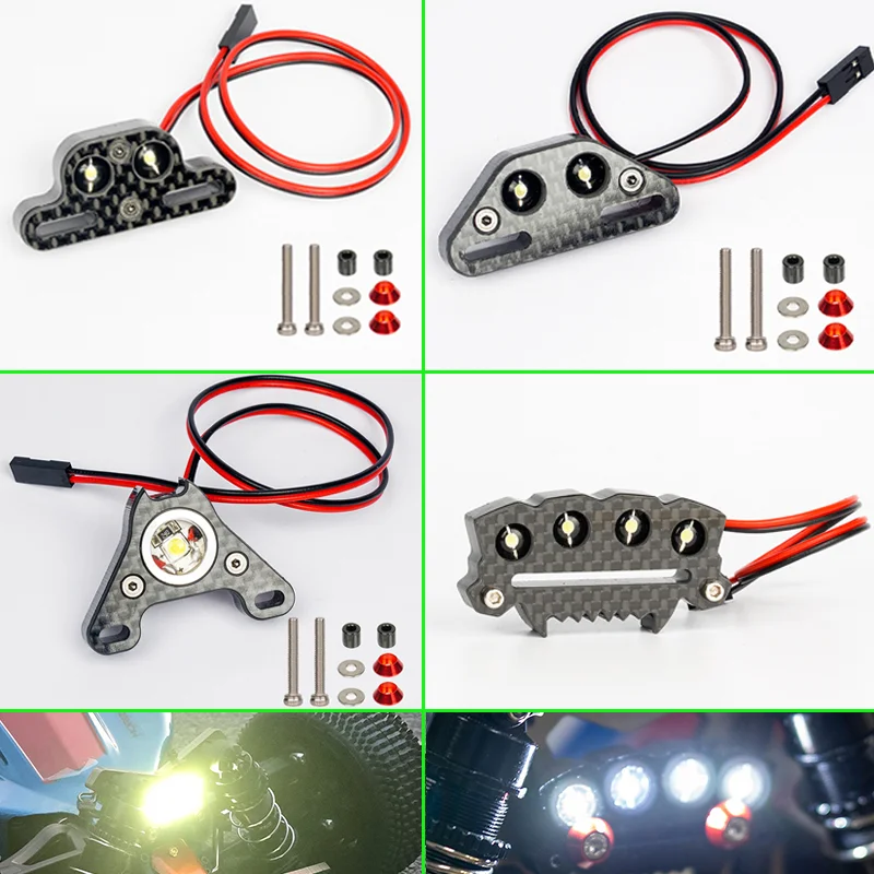 

TYPHON Simulation LED 7.4V White Highlight Headlights for 1/8 ARRMA TYPHON 6S V5 TLR 4X4 BLX Buggy Truck Car
