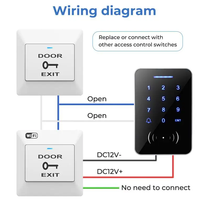 Control de acceso Wifi para el hogar, Control remoto por voz, automatización inteligente, aplicación Tuya, diseño elegante