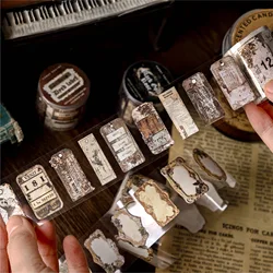 1pcs/1lot Decorative Adhesive Tapes Rust Label Junk Journal DIY Paper Japanese Masking Scrapbooking Stickers