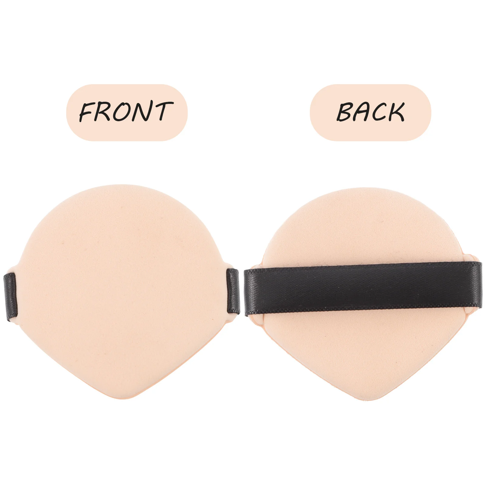 7 個の両面パウダーソフトメイクアップスポンジ、ウェットドライ使用用ルースファンデーションツールルースパウダー