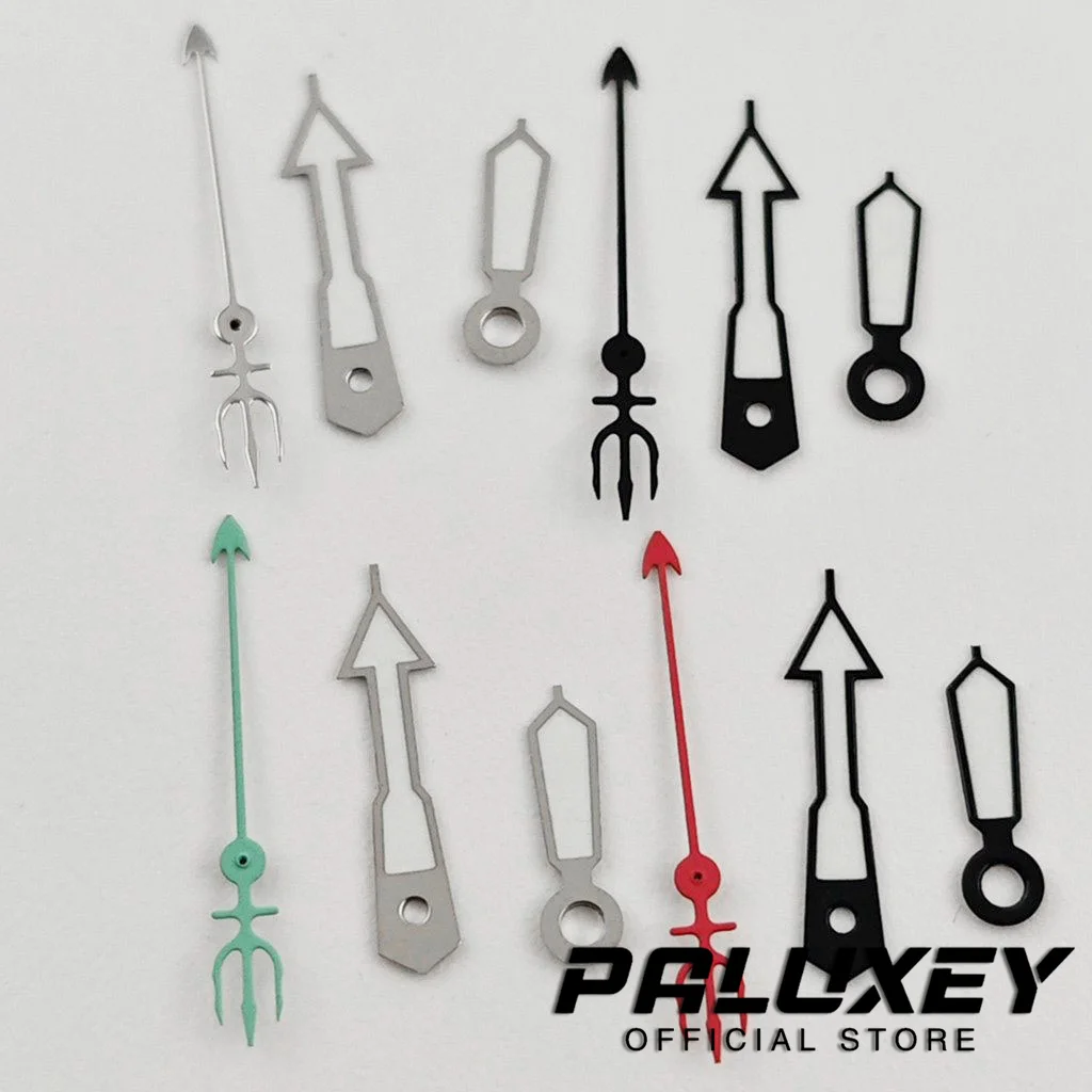 SKX007 Needle Watches Pointer Luminous Watches Pointers Trident Shaped Hands Parts for NH34 NH35 NH36 NH38  Movement Watch Hands - view 2