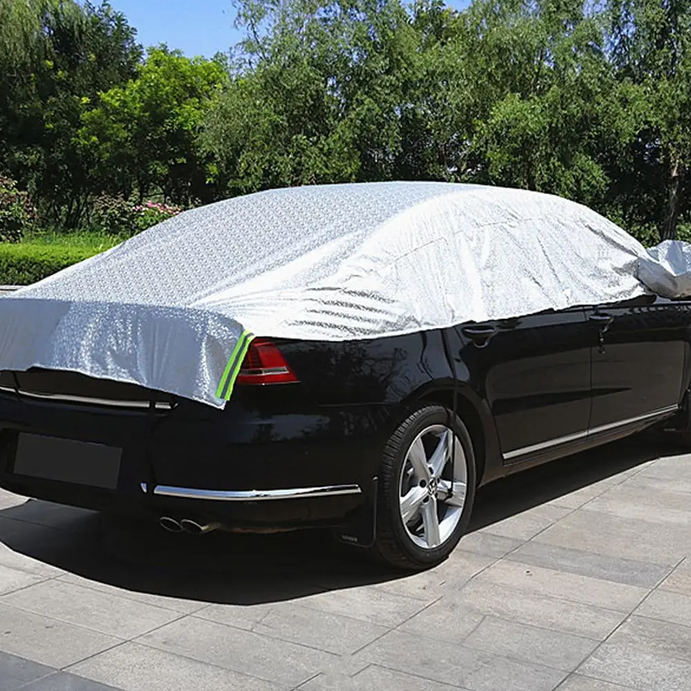 High Quality Car Accessories Sunshade Half Cover Car Coat Sunblock Dust Car Heat And Cover Sunshade Half Rain