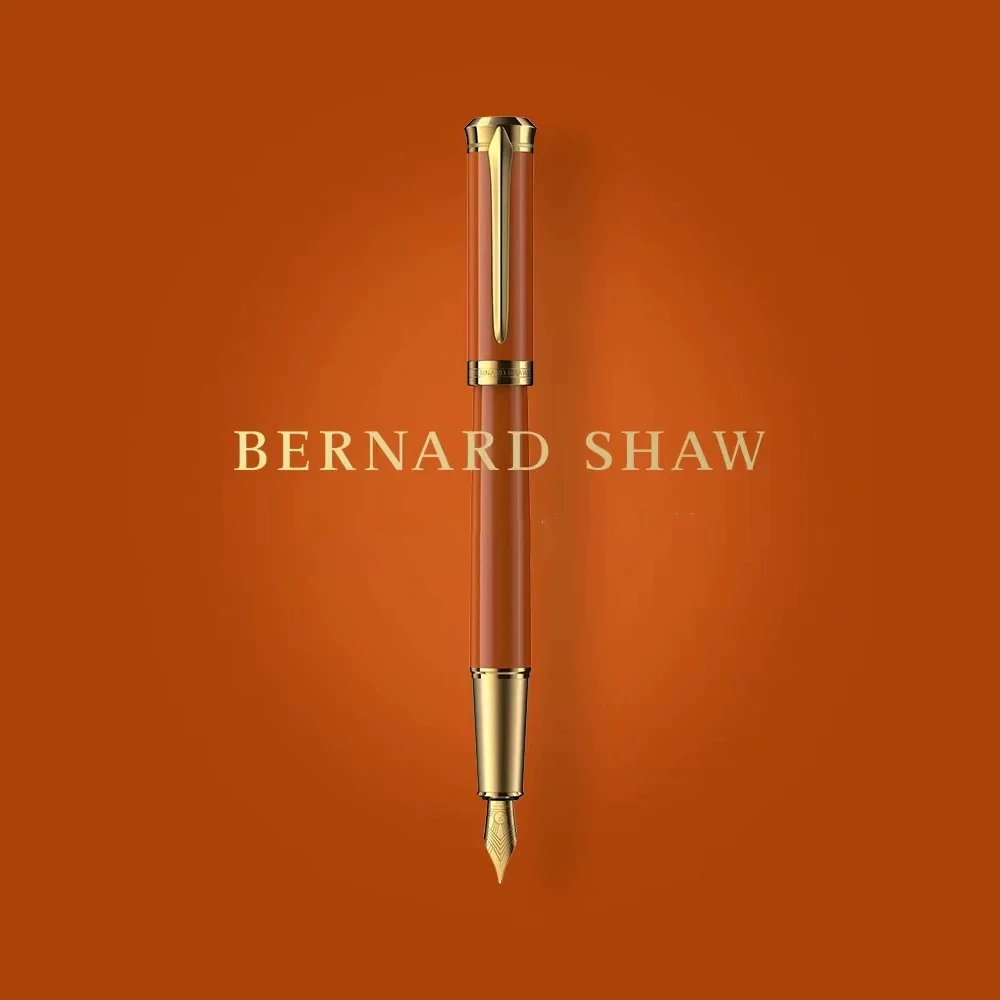 

New Style Bernard Shaw Glory Series Fountain Pen 18K 0.6mm F Nib Exclusive Ink Pen Gift Box Writing Stationery Office Supplies