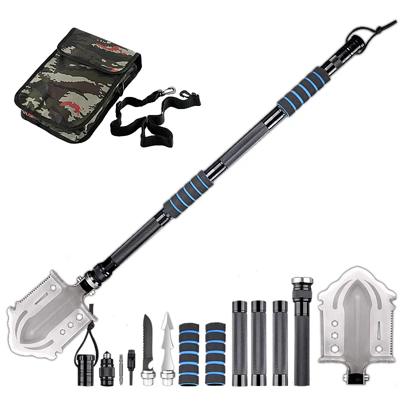 Multi-purpose Shovel portable Garden Tools Folding Military Shovel Camping Defense Security Tools Outdoor Survival Set