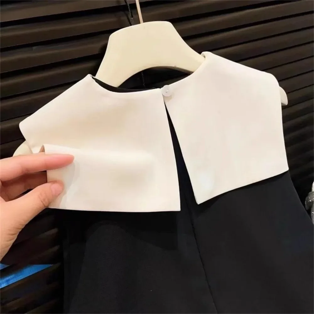 Korean Version Black Sleeveless Kids Clothes Summer New Bow Decoration Girls Dress Birthday Party Princess Dresses 2-7 Years Old image 5