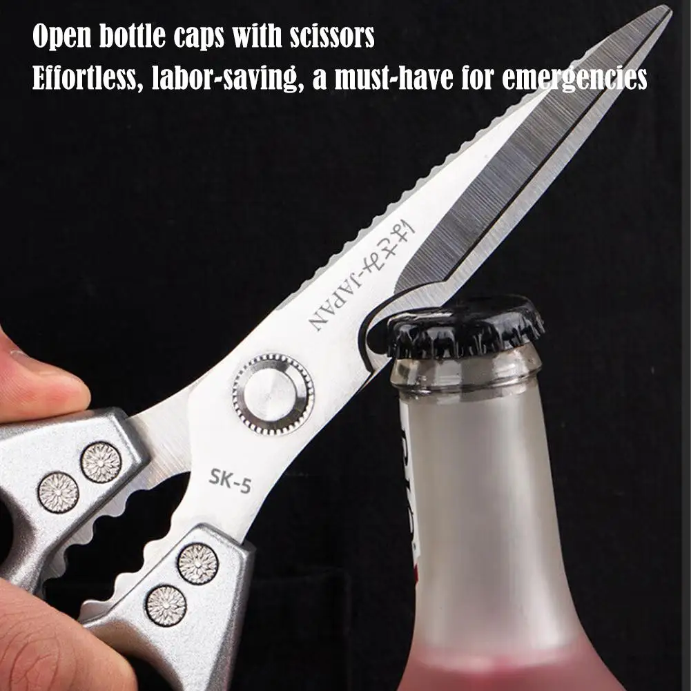 Sharp Stainless Steel Kitchen Scissors Poultry Shears Fish Bone Remover Multifunctional Meat Food Cutter Scissors For Kitchen