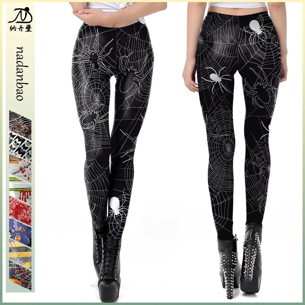Women's Tight Fit Cropped Underwear Breathable Comfortable Stretchy Printed Pants Tummy Control Butt Lifting Casual Trousers