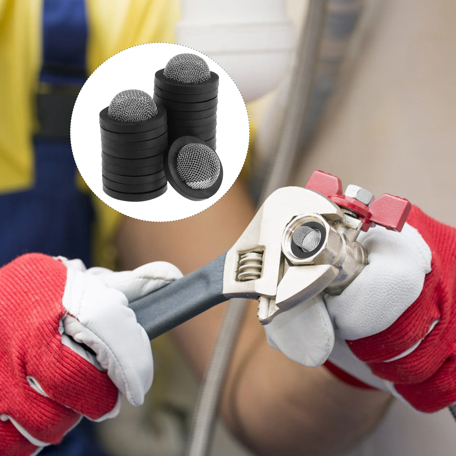 

20pcs Steel Mesh Washer Heavy Duty 3 4 Inch Garden Hose Filter Gasket Anti Rust Inlet Strainer Repair Kit