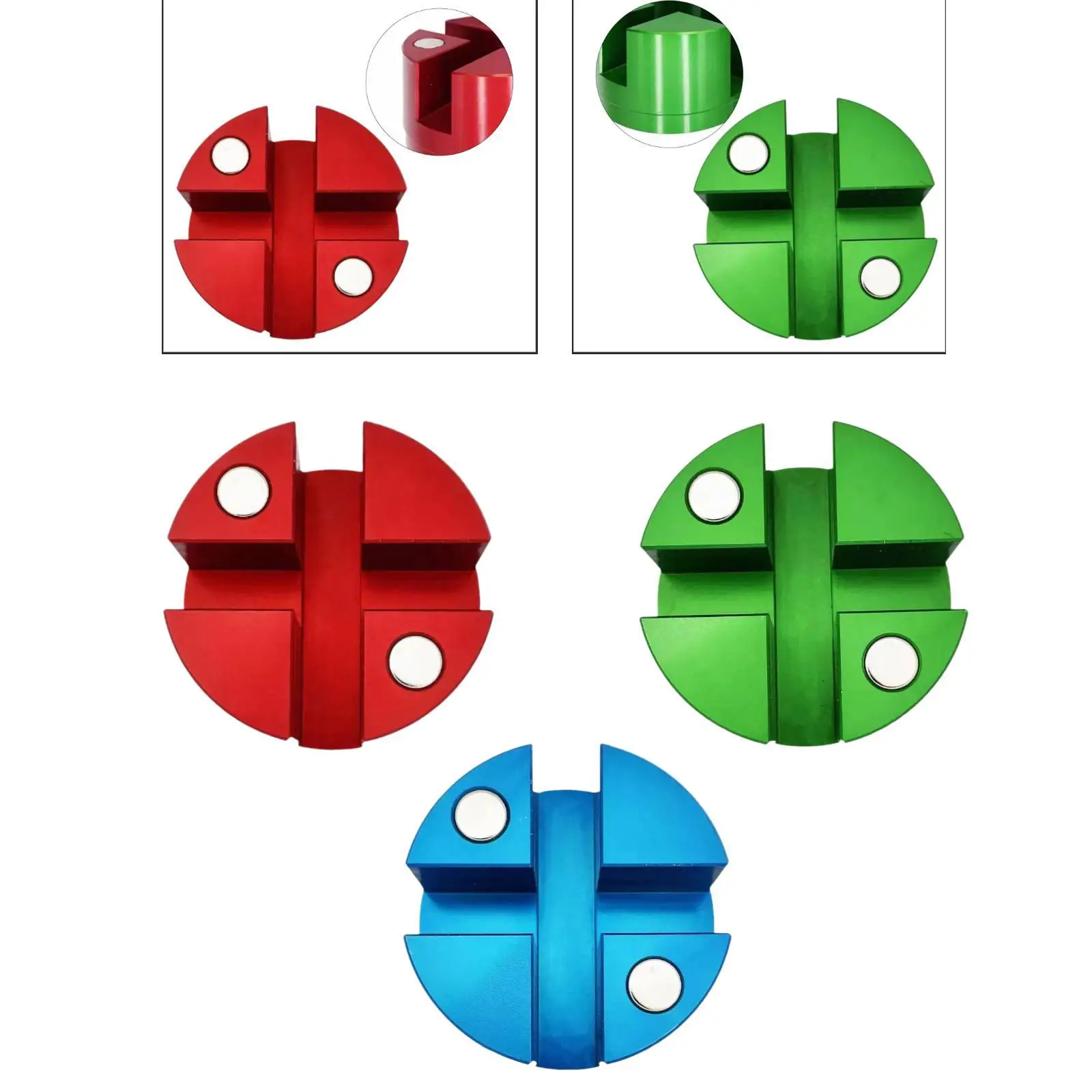 

Universal Magnetic Slotted Jack Pad Repair Parts Aluminum Alloy Lightweight Accessory Sturdy Dia 2inch Disk Floor Jack Adapter