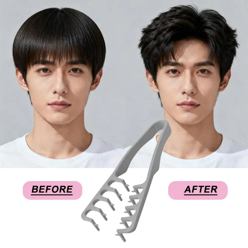 Wide Tooth Hair Styling Fluffy Comb Korea Style Comb Roots Volumizing Curling Tools Creative Bangs Hair Combs For Men W0L4