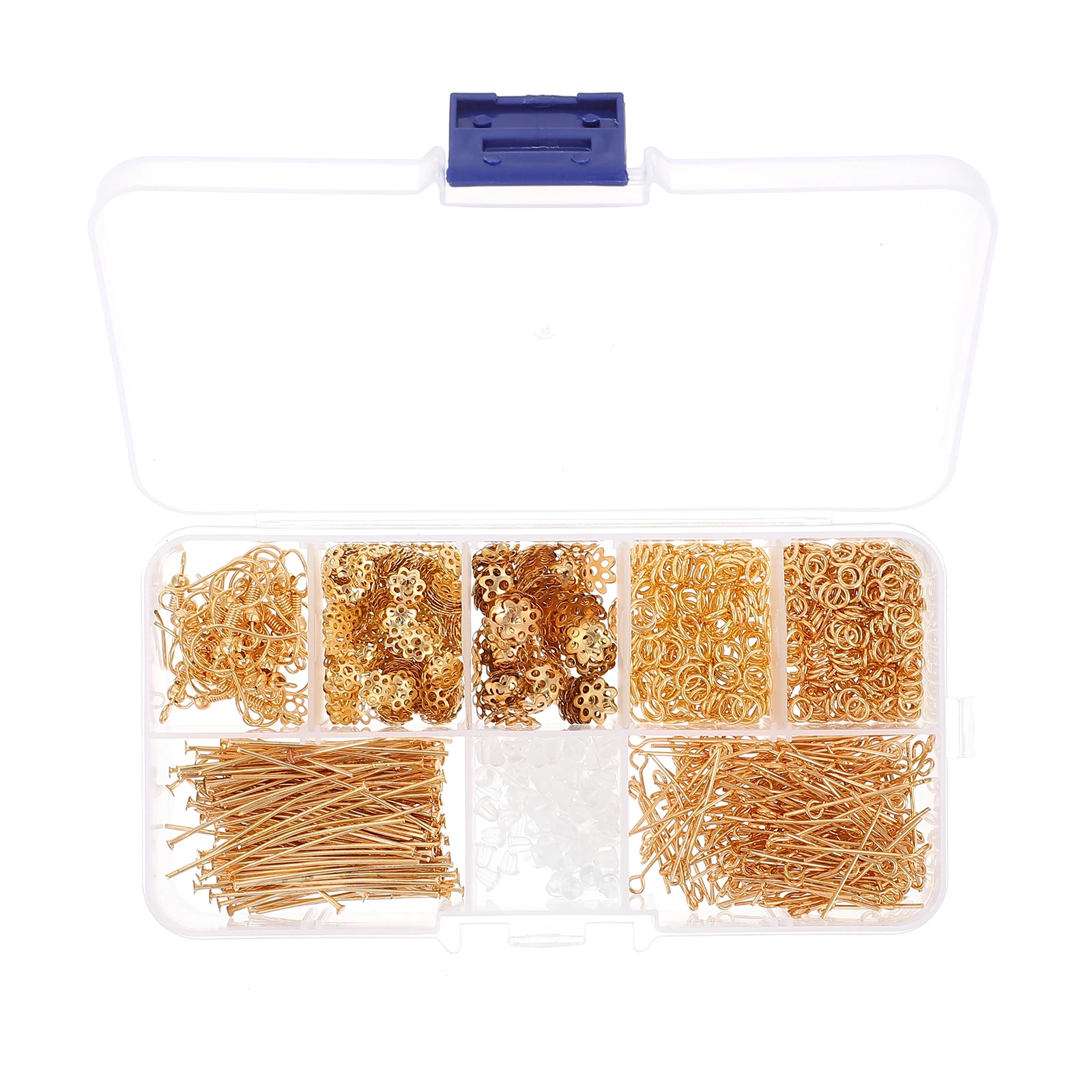

Earring Making Kits Crafting Supplies Golden Materials Plastic Alloy Durable Safe Easy to Wear Not Deform Great for DIY Repair
