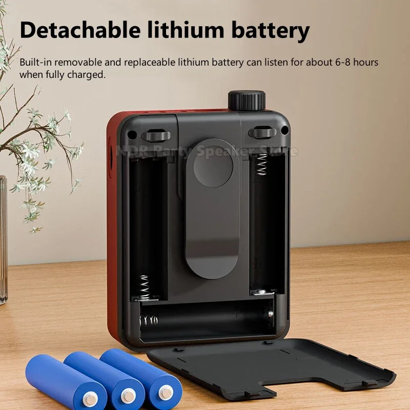 Mini Radio FM Portable multifonctionnelle, haut-parleurs Bluetooth sans fil, chanson numérique, Support de commande, carte TF, lecteur de disque U