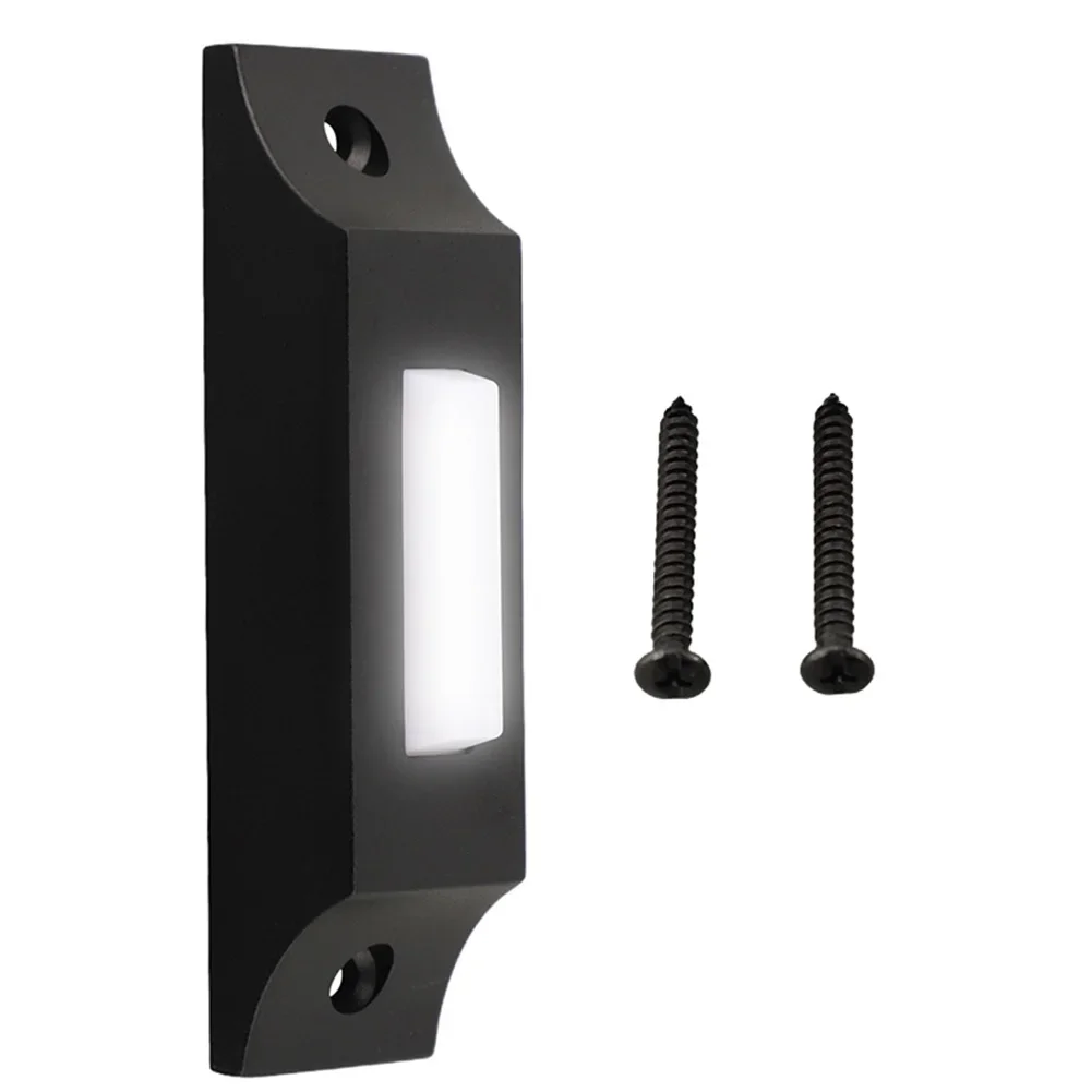 

1 шт., однотонный, гладкий, с подсветкой, кнопка дверного звонка, металлический настенный дверной звонок, 1 шт., твердый, гладкий, с подсветкой, кнопка дверного звонка, металлическая кнопка Wal