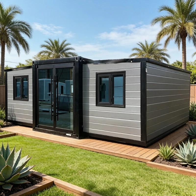 

Mobile Tiny House 20ft 40ft Expandable Steel Prefab Container House Waterproof Hurricane-Proof Soundproof Outdoor Storage Sheds