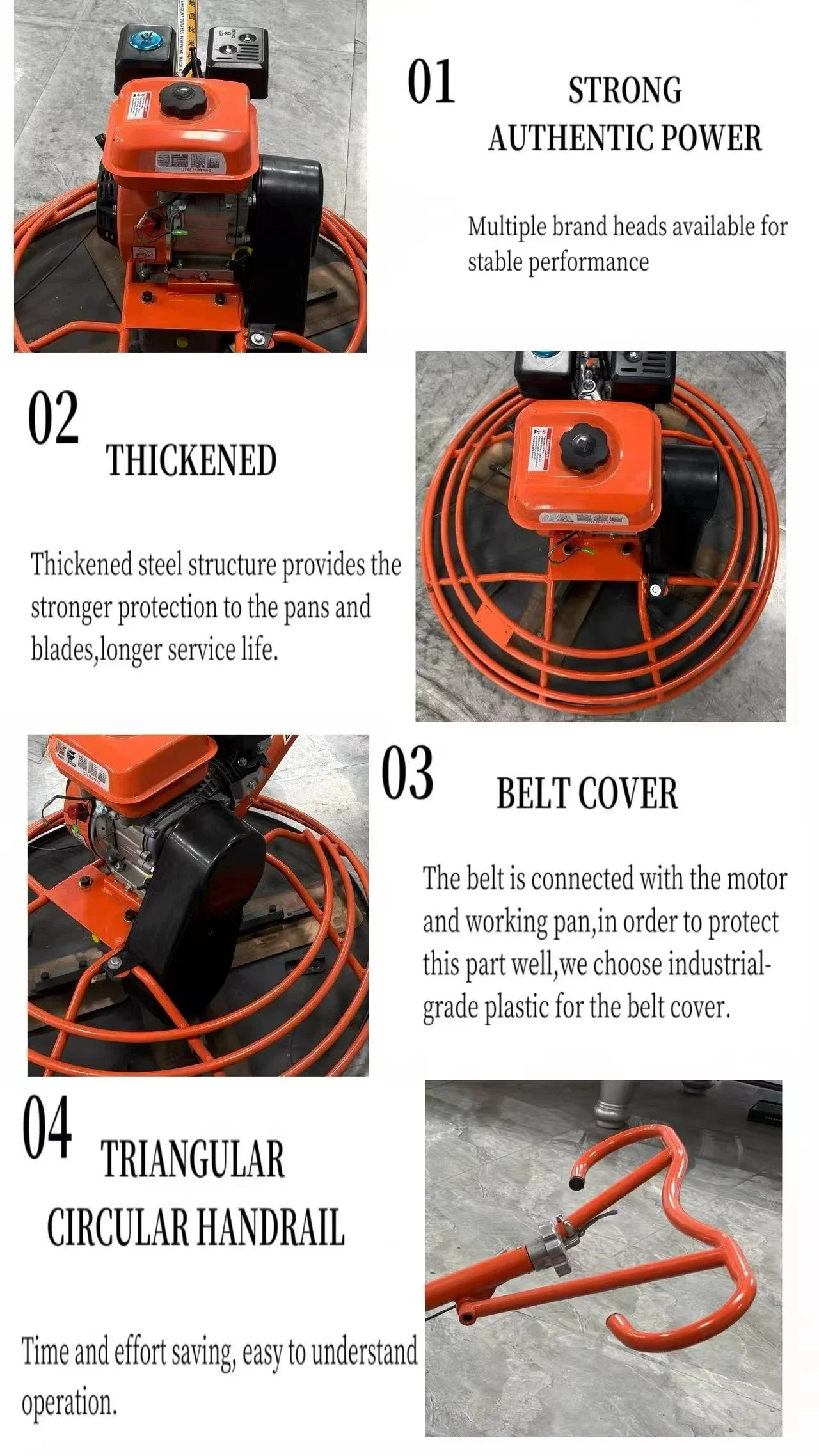 Widely Walk Behind  Electric Power Helicopter Concrete Power Trowel