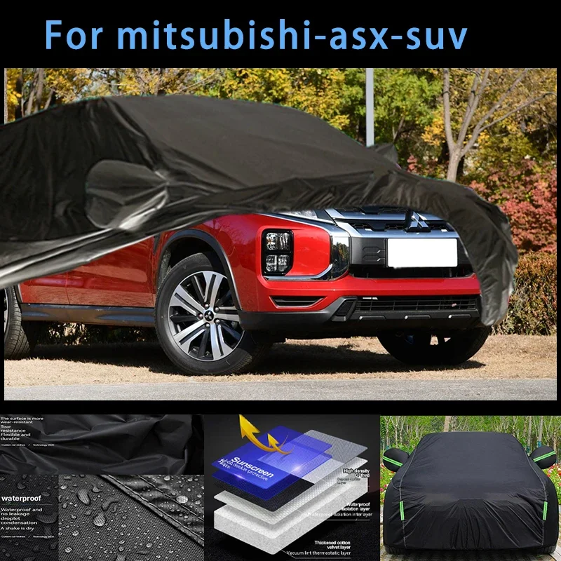 

For mitsubishi-asx-suv Outdoor Protection Full Car Covers Snow Cover Sunshade Waterproof Dustproof Exterior Car accessories