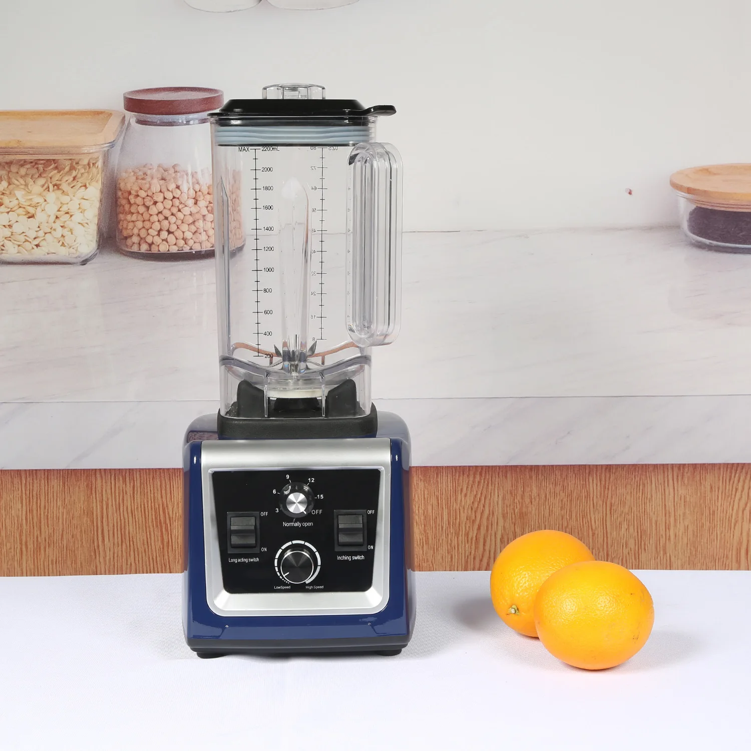 High Speed Blender 8 Blade 2L Blender Pure Copper Motor Timer Function Juicer for Smoothie Juice Ice Crushing and Mixing Cooking