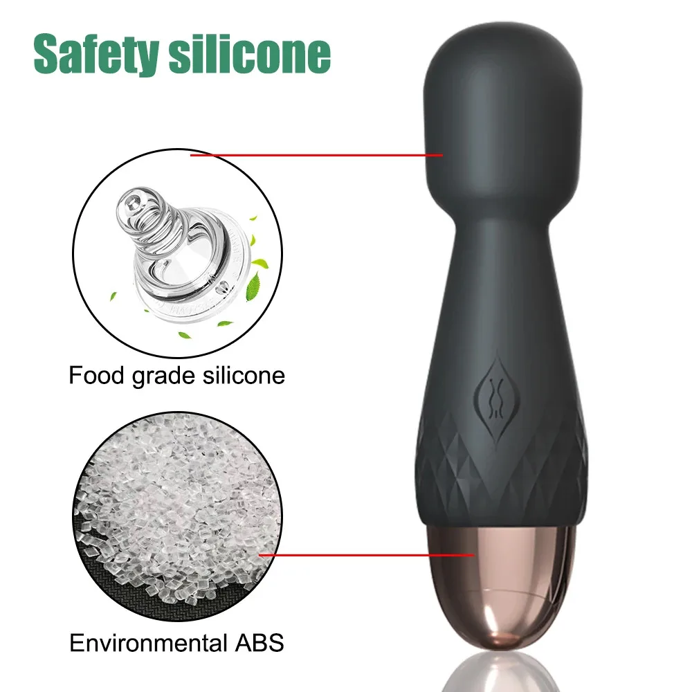 Mini Powerful Silent Personal Silicone Vibrator G Spot AV Stick Adult Female Clitoral Massager Masturbates Dildo Massage Sex Toy