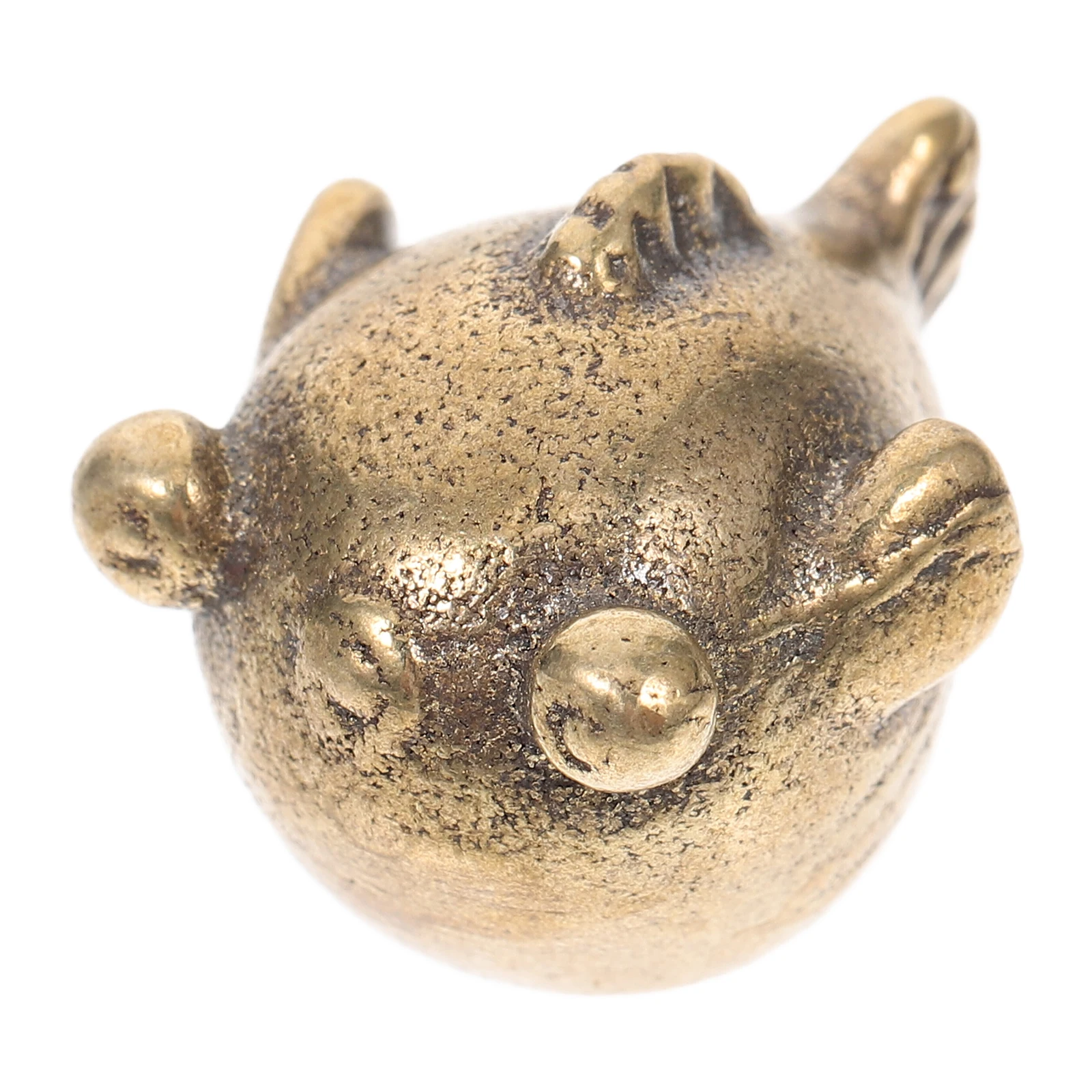 

Brass Vintage Animal Ornament Desktop Home Decoration Small Sculpture Aquarium Tea Pet Gift Statues Mini Sea Animal Garden