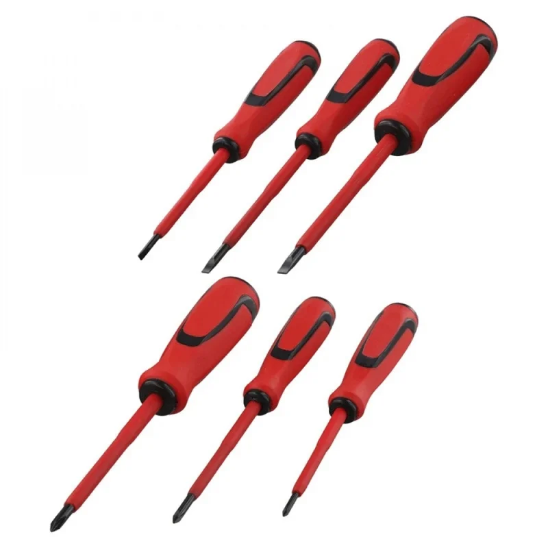 Insulated Screwdrivers High Hardness Chrome Vanadium Steel Cross Straight Heads Magnetic Screw Driver Electrician Hand Tool