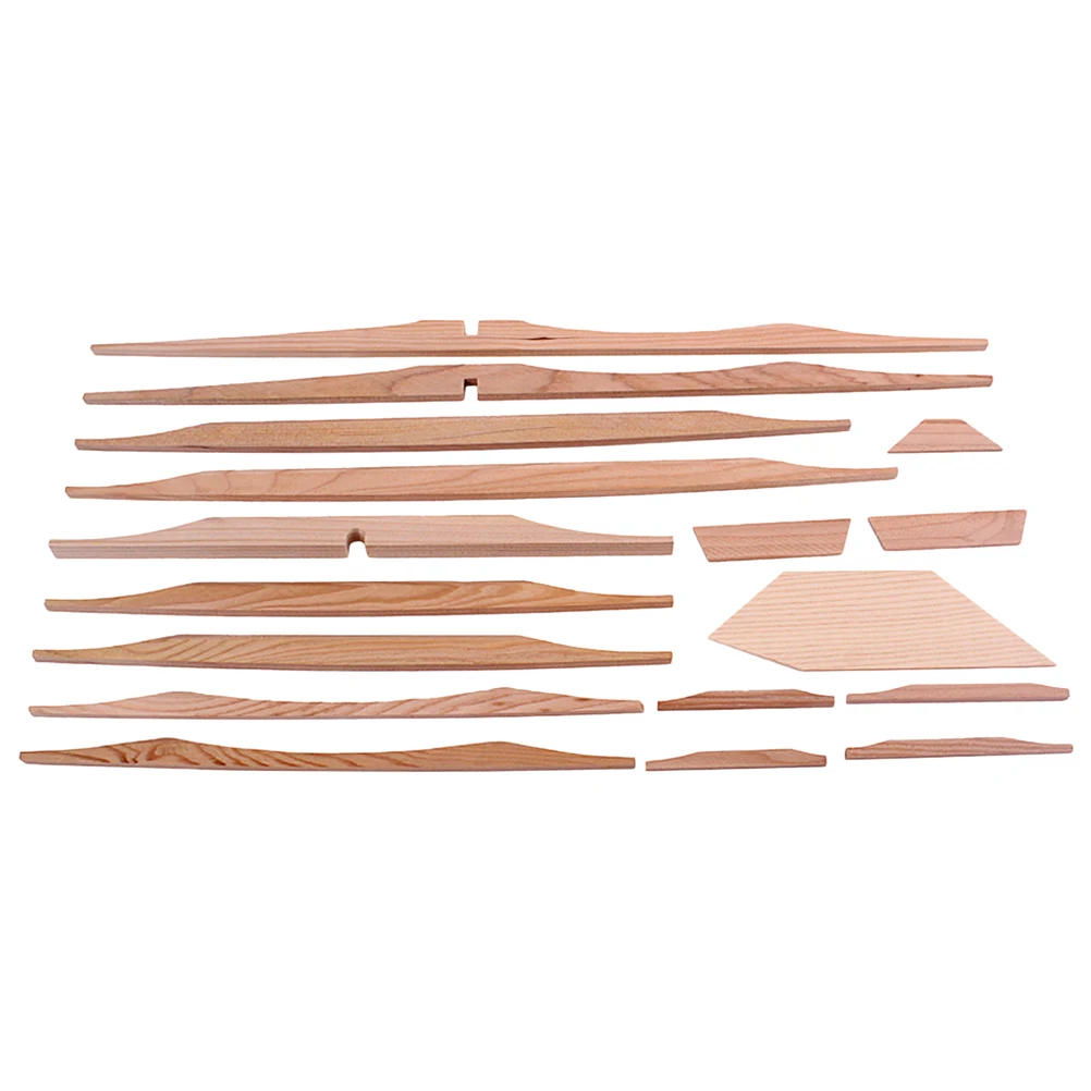 

17Pcs Spruce Brace Wood Kit 41 Inch for Acoustic Guitar Light Brown Strong Support Structure DIY Guitar Building Parts