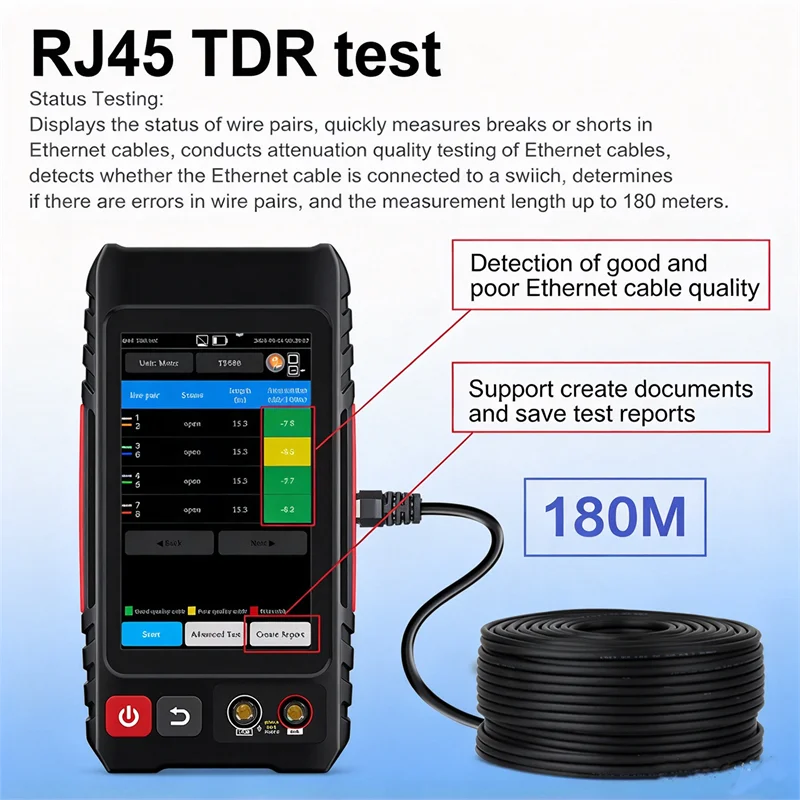 All-in-One Network Cable Tester, TDR, POE Detector, Optional Digital Multimeter & Fiber OPM/VFL LT-600T/LT-600M/LT-600S/LT-600