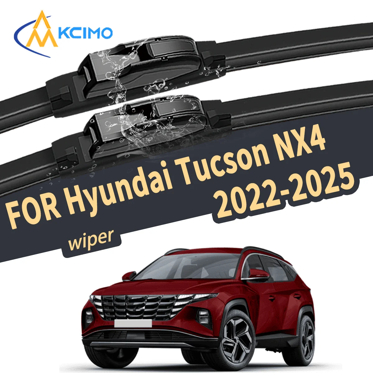 

Silent Wiper Blade For Hyundai Tucson NX4 2022-2025 Natural Rubber Windshield Wiper Auto Replacement Parts High Quality Car