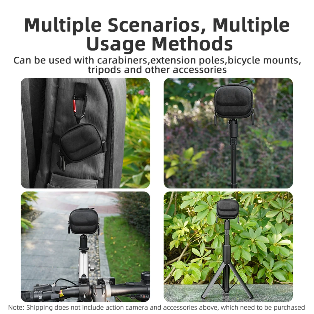 Для Insta360 GO 3/3S мини-сумка для тела с карабином, мини-футляр для хранения, сумка для тела, жесткий корпус, противоударная защита от падения, аксессуары для камер