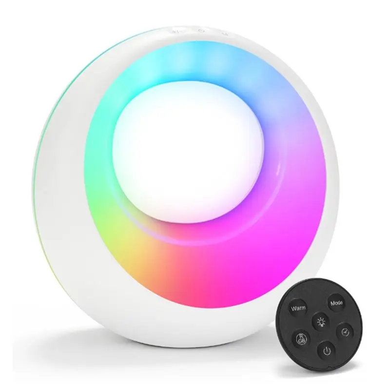

CABE-Touch The Bedside Light, Bedroom Night Light/Remote Control Desk Light, Dimmable, Timed, RGB Color Changing Night Light