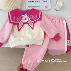 Conjunto de ropa para Niña y Adolescente, conjunto de ropa de invierno, versión coreana, 2-8